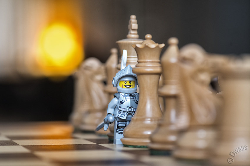 chess knight white lego fun