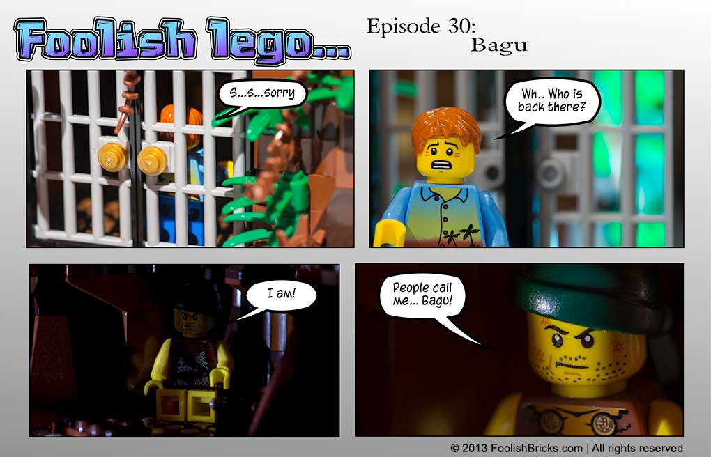 lego brick comic - Darryl meets bagu