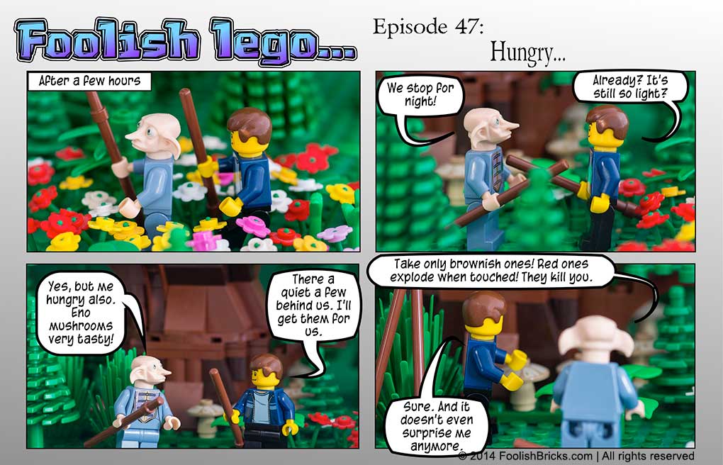 lego brick comic - Barry and Noldor are getting hungry