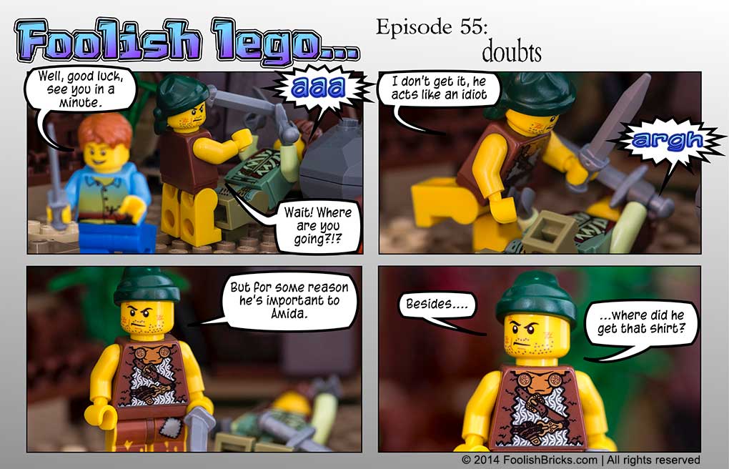 lego brick comic - Bagu has his doubts about the usefulness Darryl