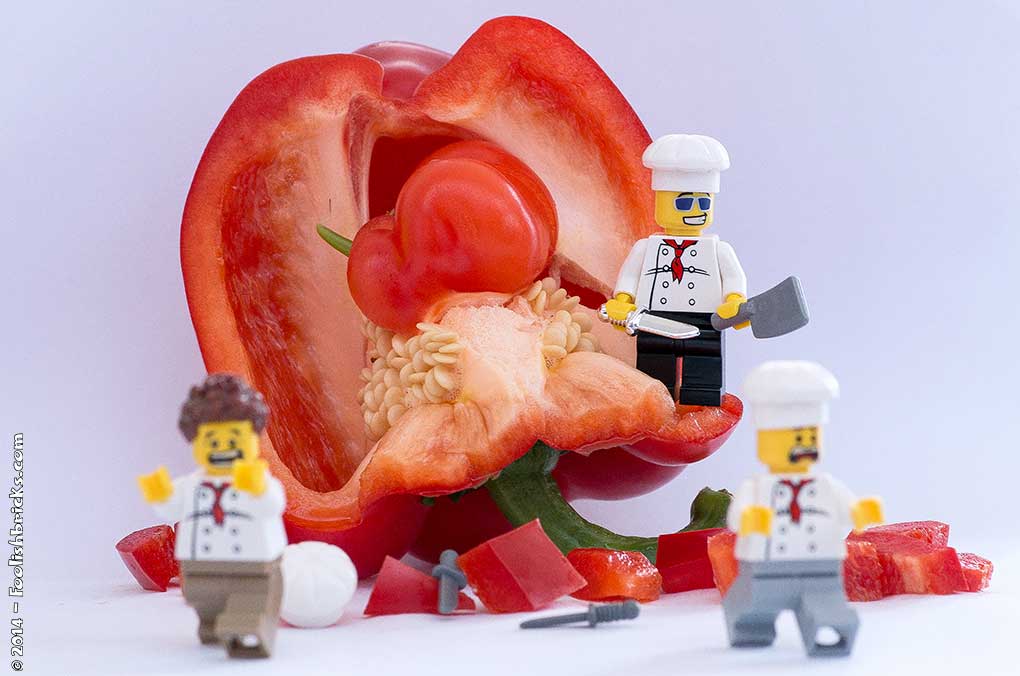 Lego photography - culinary inception, a paprika within a paprika