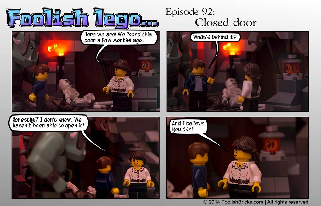 lego brick comic - Amida believes Barry can open a mysterious door