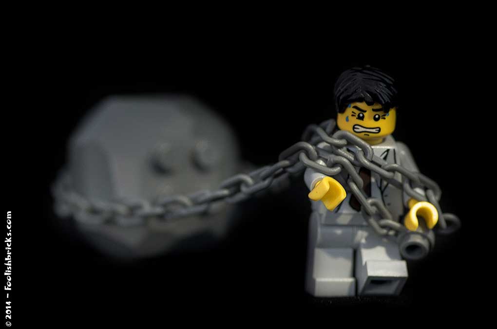 Lego photo - Being held back