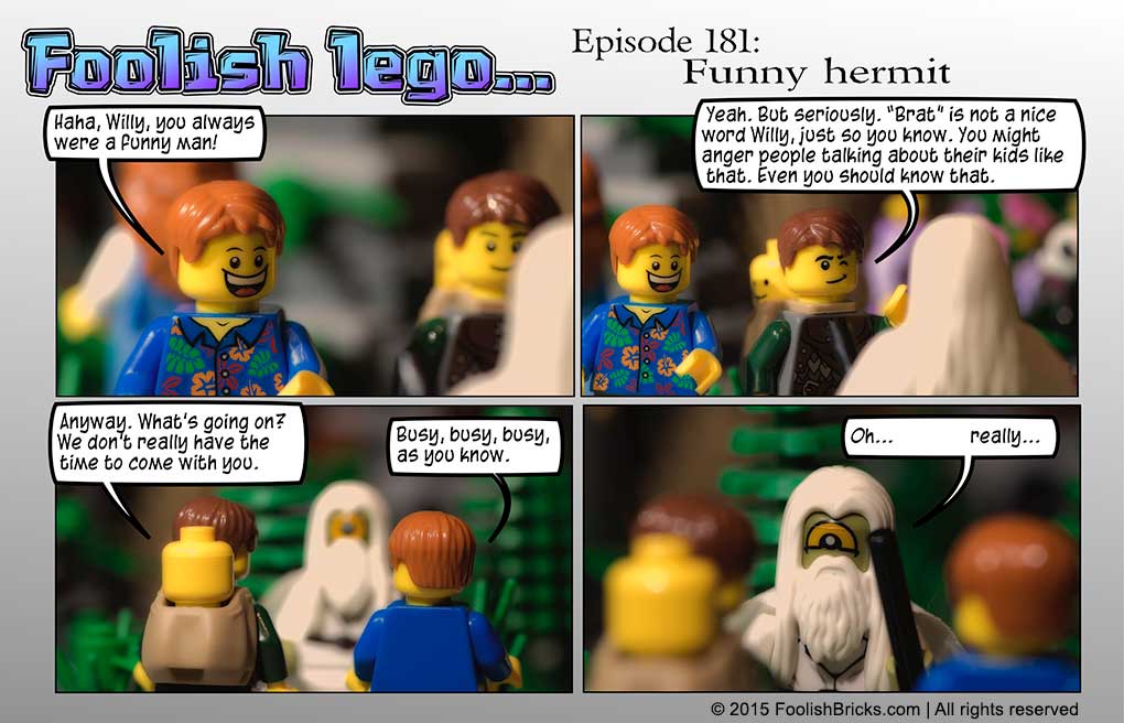 lego brick comic - Buto and Fado think Willy/ Scondite is funny