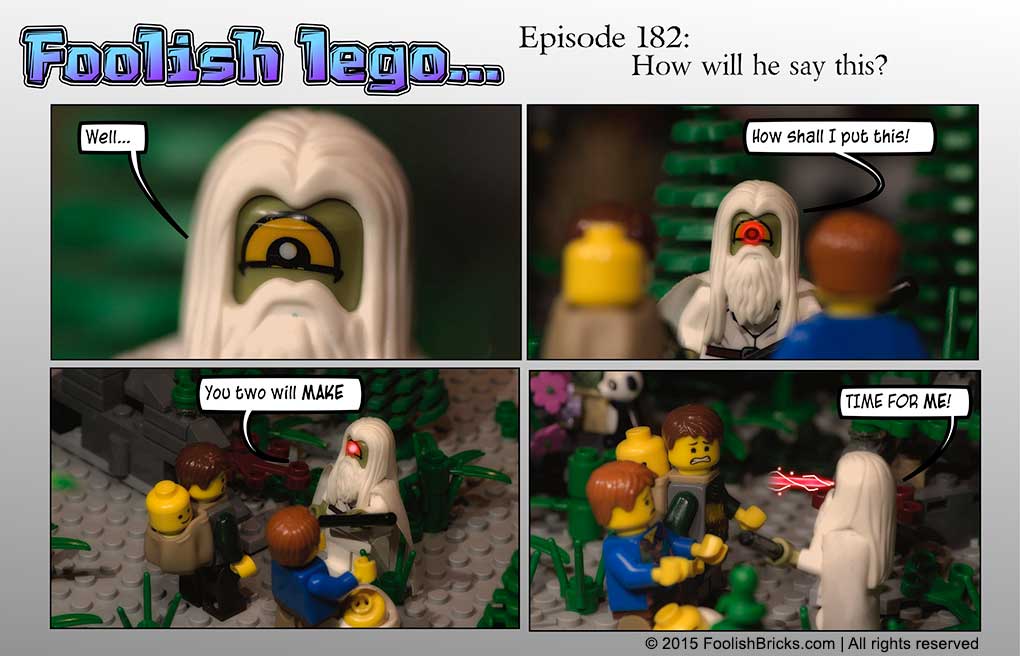 lego brick comic - Scondite (as Willy) shows his true nature
