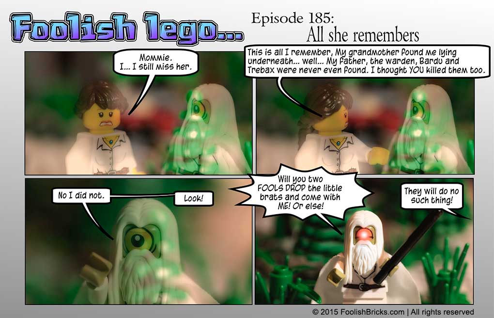 lego brick comic - Amida realises her mistake accusing Willy all these years