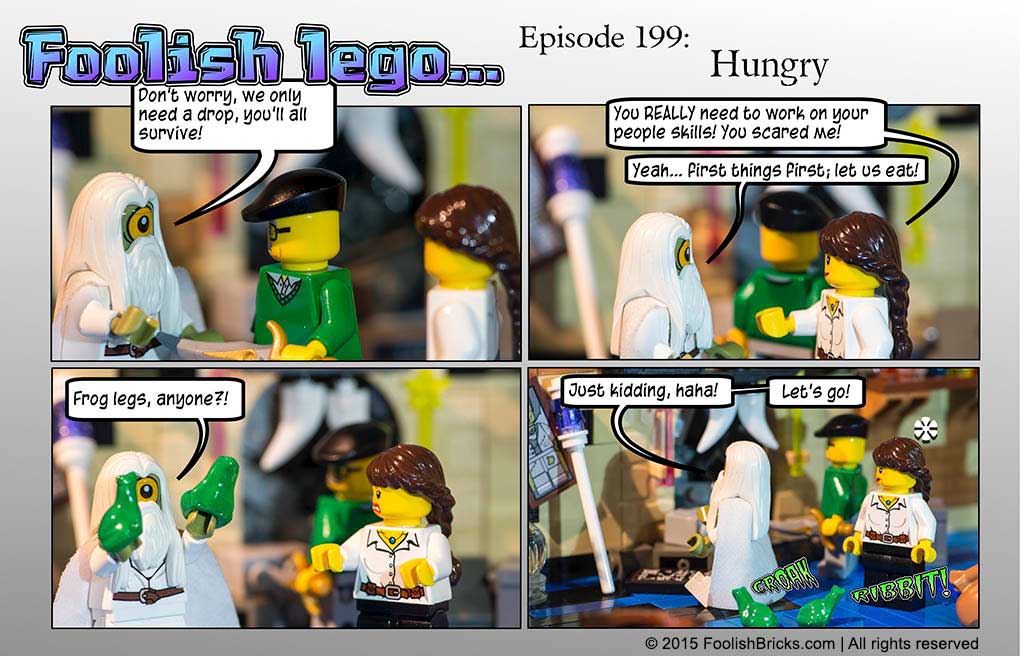 lego brick comic - Willy, again, shows his sense of humor