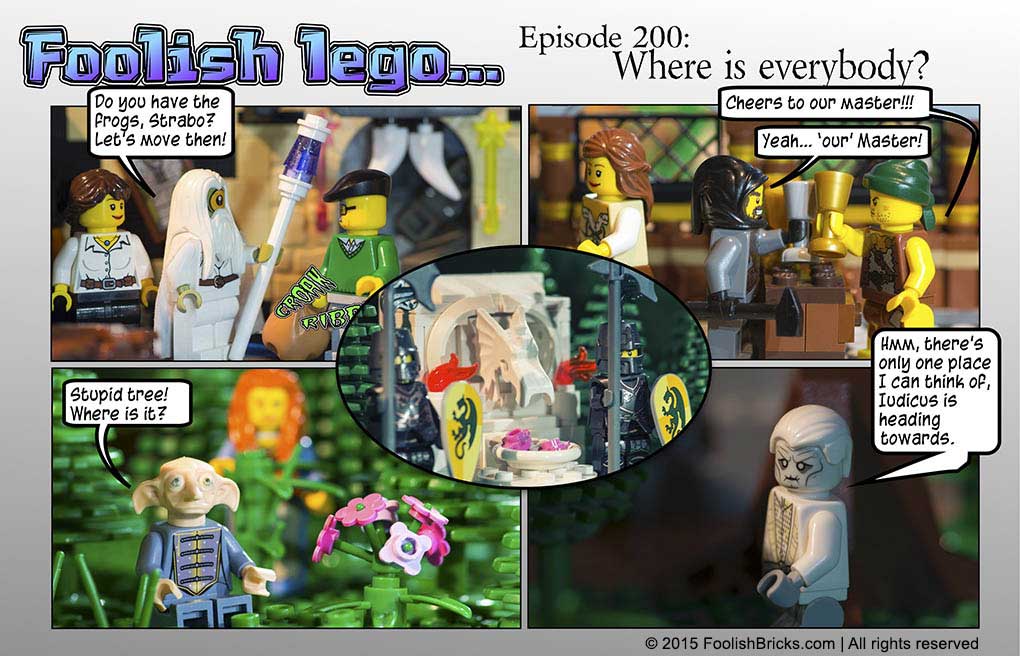 lego brick comic - we see where everybody is at this point in the story