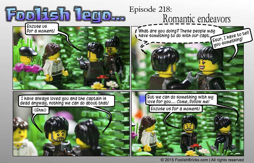 lego brick comic - by force of Amida, the female dragon guard is not herself, taking away both guards