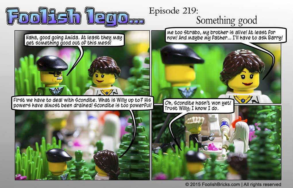 lego brick comic - Amida sees some good in the current situation