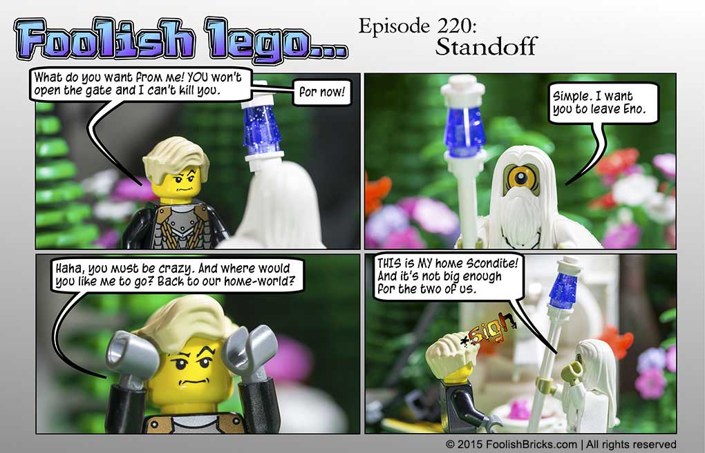 lego brick comic - Strabo and Willy reach an impasse
