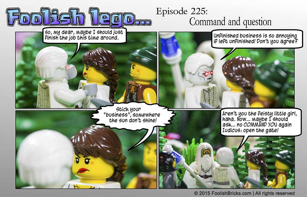 lego brick comic - Scondite wants Willy to open the gateway to Dominus