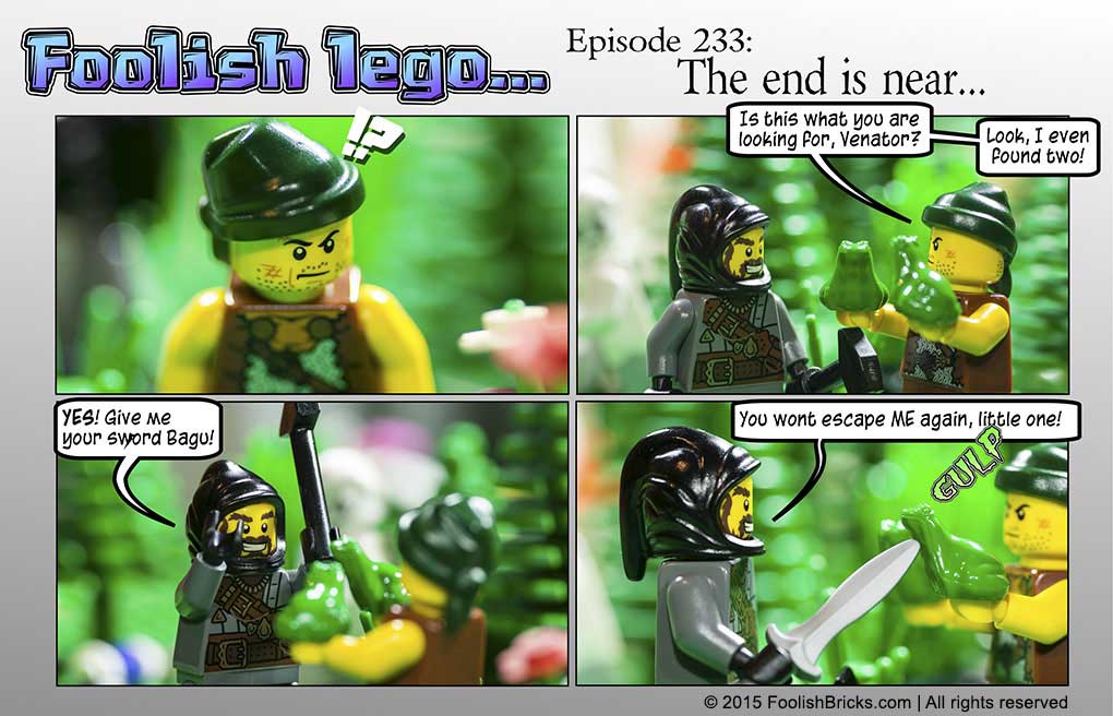 lego brick comic - Venator wants to kill the frogs Barry and Darryl