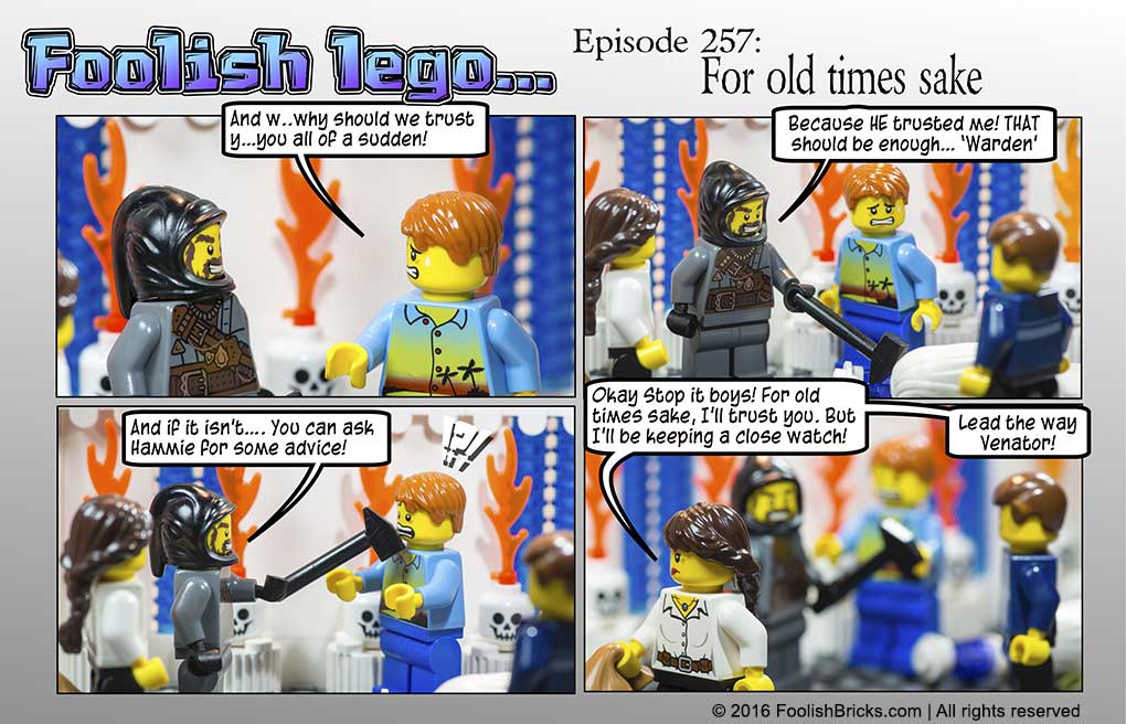lego brick comic - Venator asks for the groups' trust
