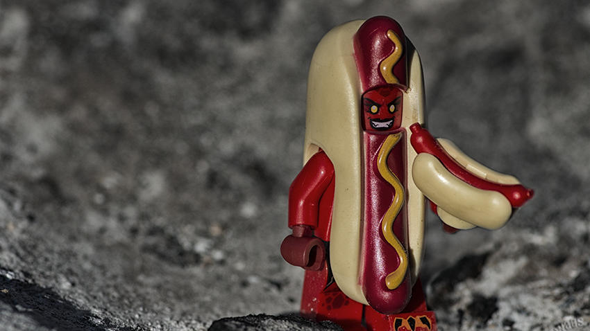 lego hotdog cannibalism