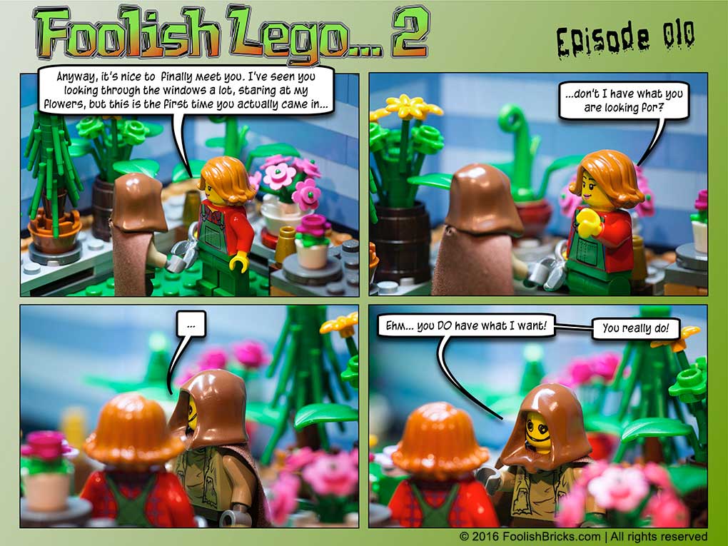 lego brick comic - Beauty and the beast talking