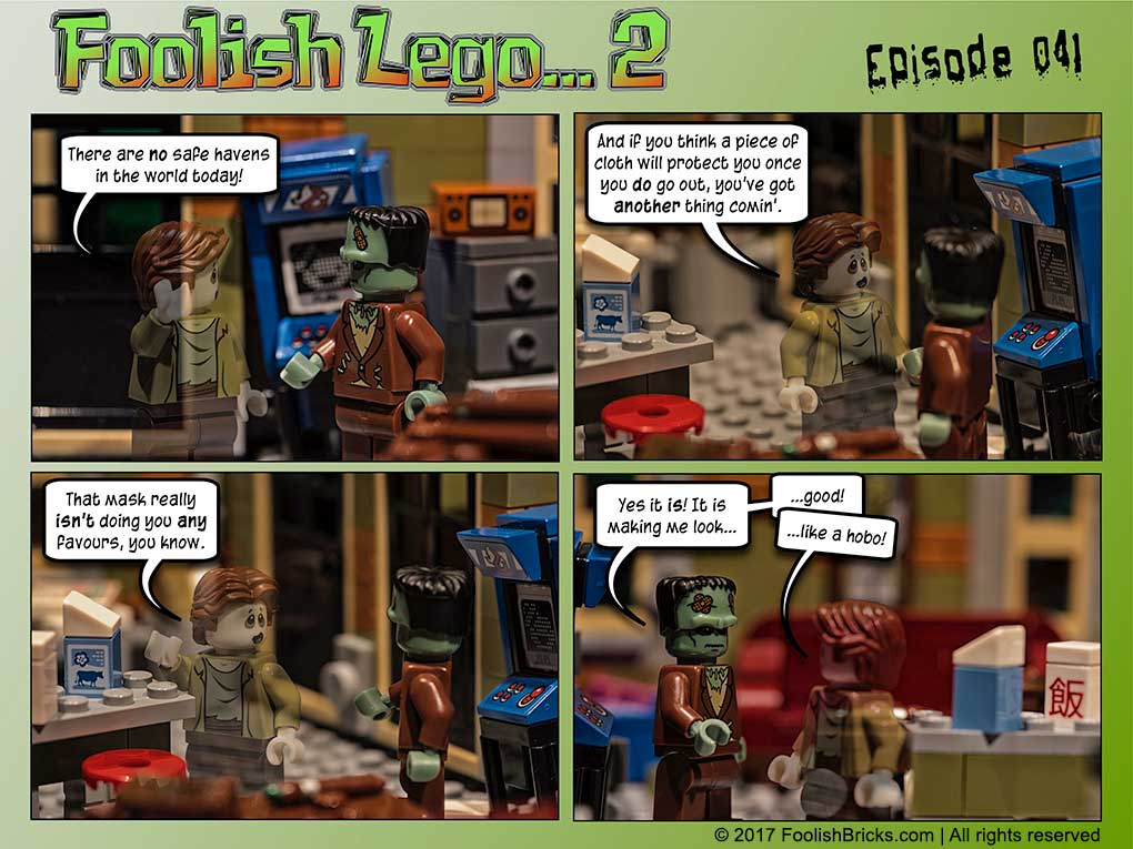 lego brick comic - Dwaas and Kemi have a difference of opinion about Dwaas' looks