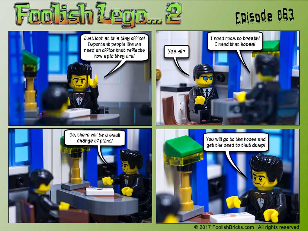 lego brick comic - the mayor wants more breathing room