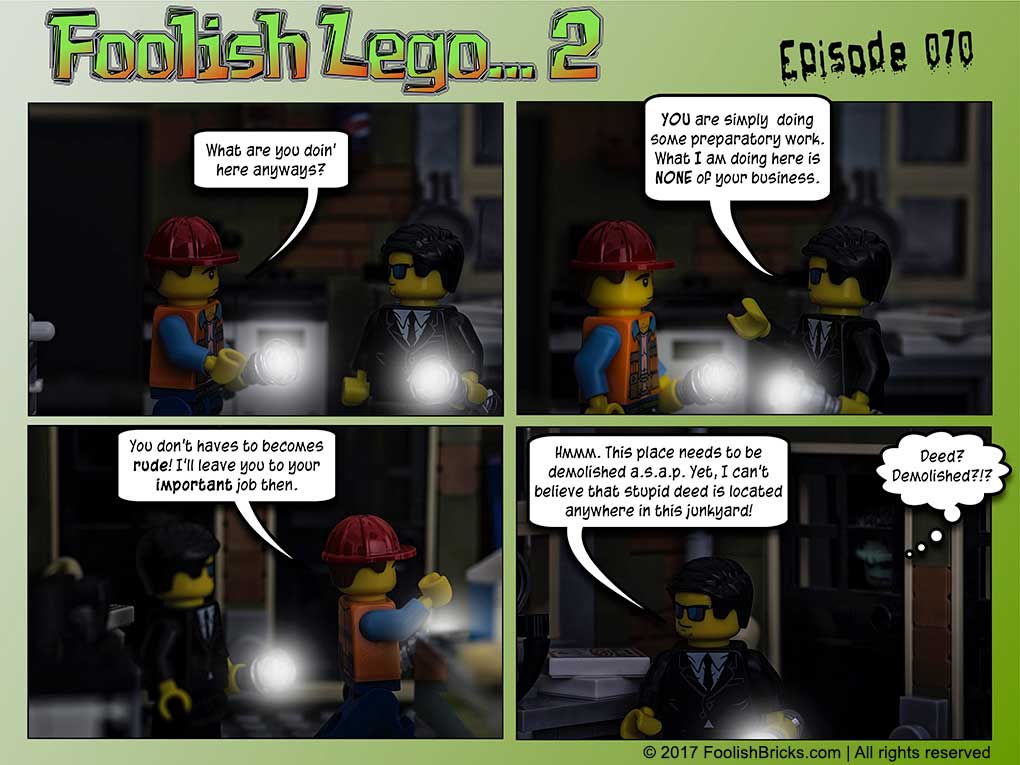 lego brick comic - Barron and the contractor are bickering