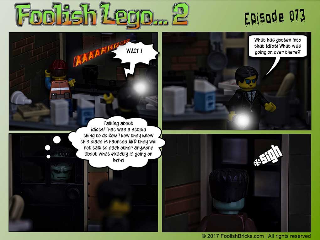 lego brick comic - Dwaas loses a chance to find out what is going on
