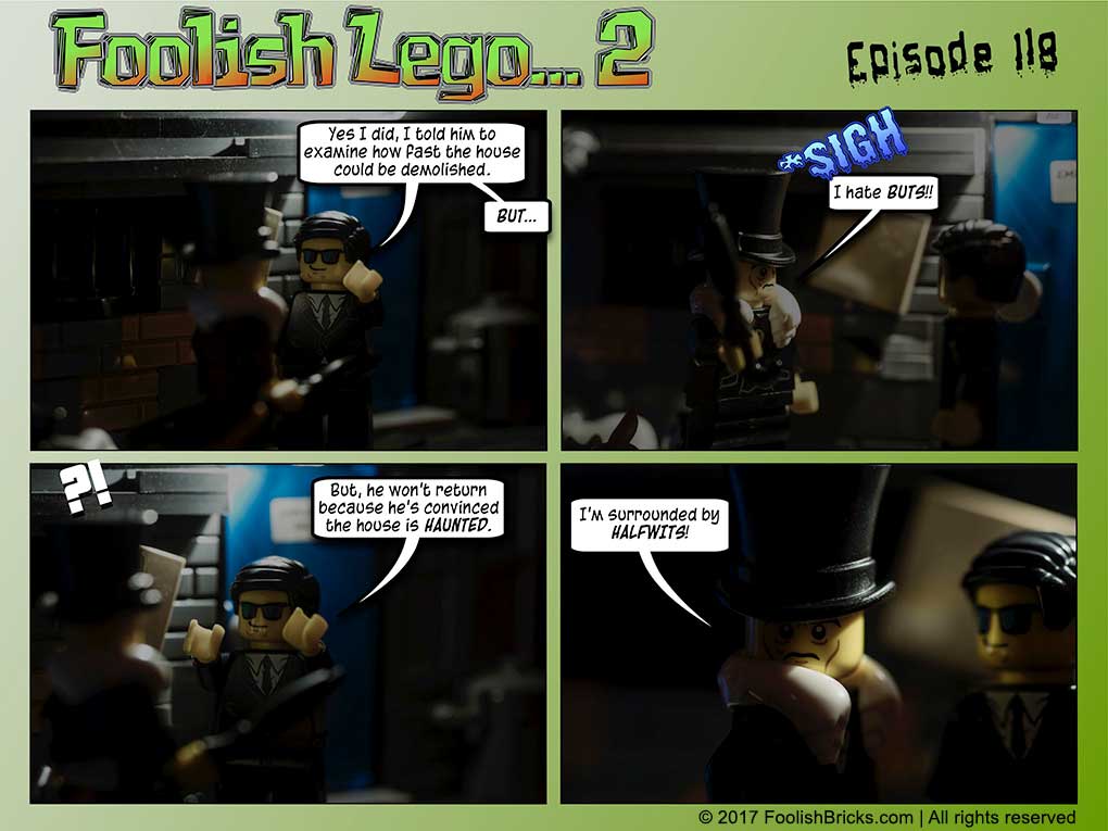 lego brick comic - the major feels he is surrounded by halfwits