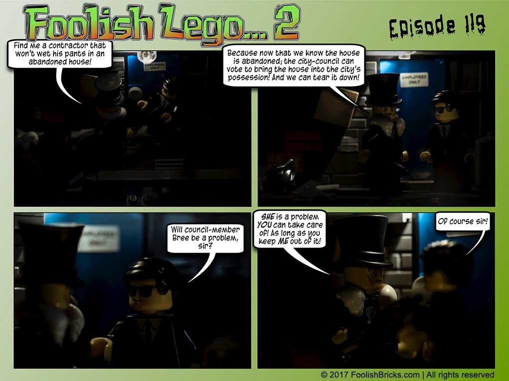 lego brick comic - the major does not see Bree as a problem