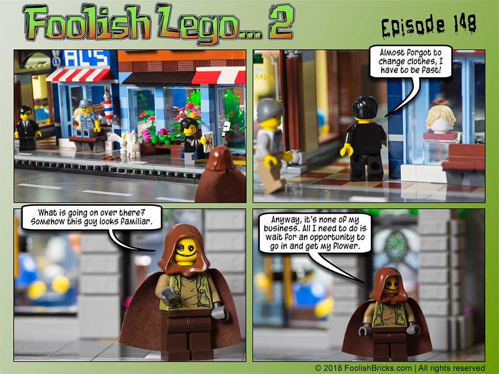 lego brick comic - Dwaas recognises Barron, but can't place him.