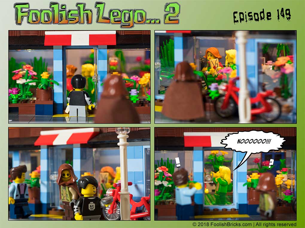 lego brick comic - The boy delivers Bree a surprise in a letter