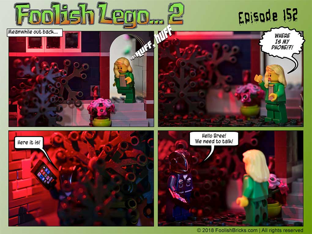 lego brick comic - Bree meets the thief who stole her smartphone