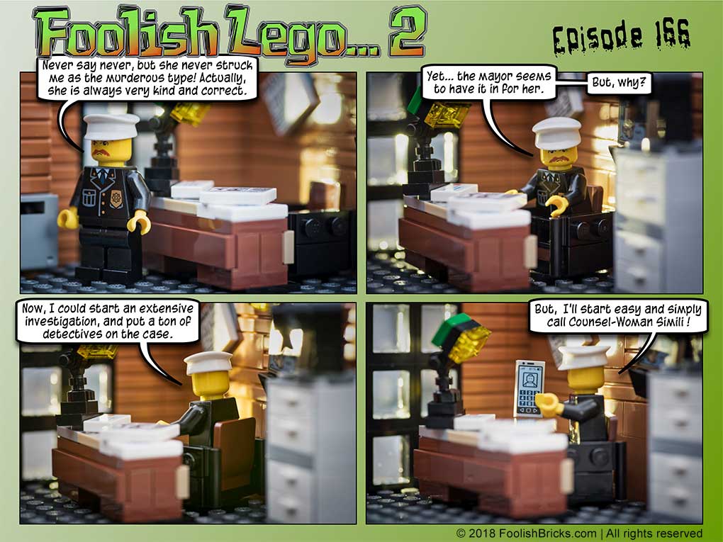 lego brick comic - The police commissioner decides to call Bree