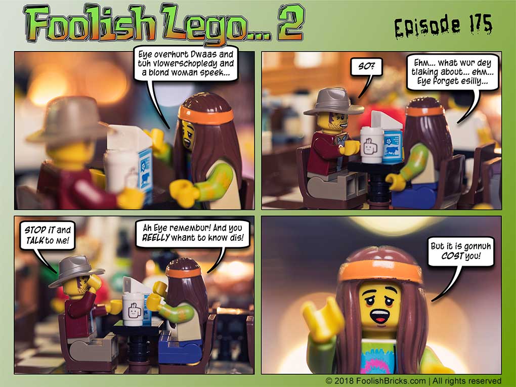 lego brick comic - Expensive information