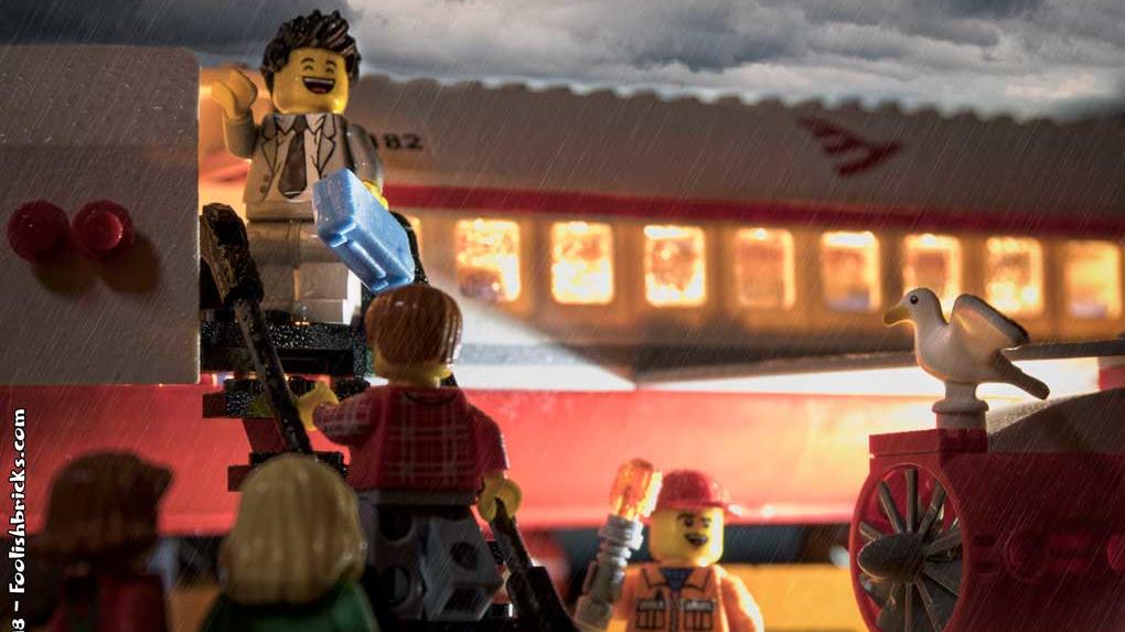 Lego photo - business trip plane flight