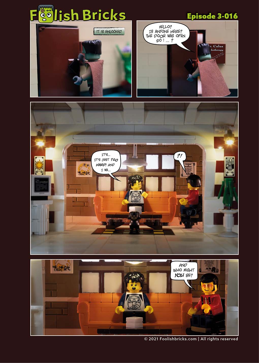 Brick Comic - Is there anybody in there?