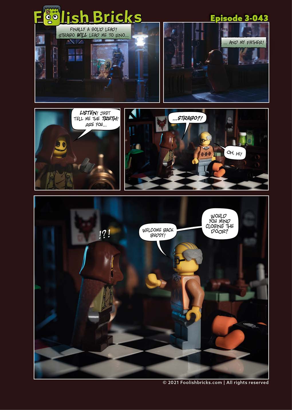 Brick comic - close the door